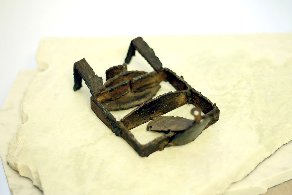 Thumbnail: Max K Elias sculpture: Woman in Bathtub (aka Woman in Spa) on marble base