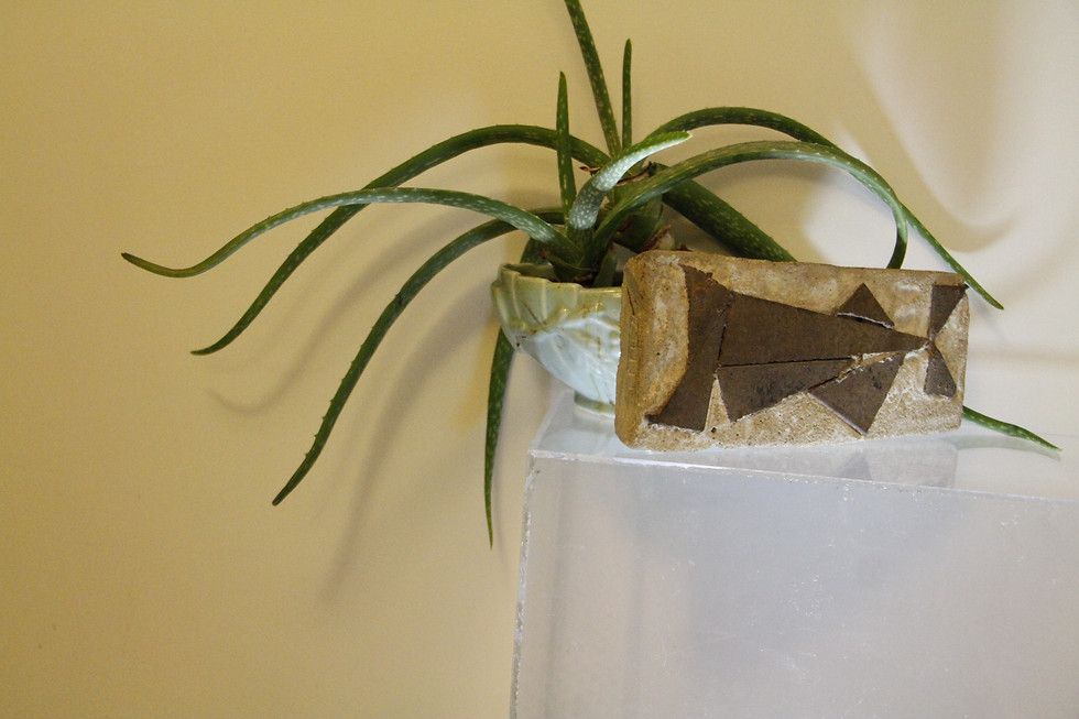 Thumbnail: Max K Elias sculpture: Big Mouthed Fossil Fish