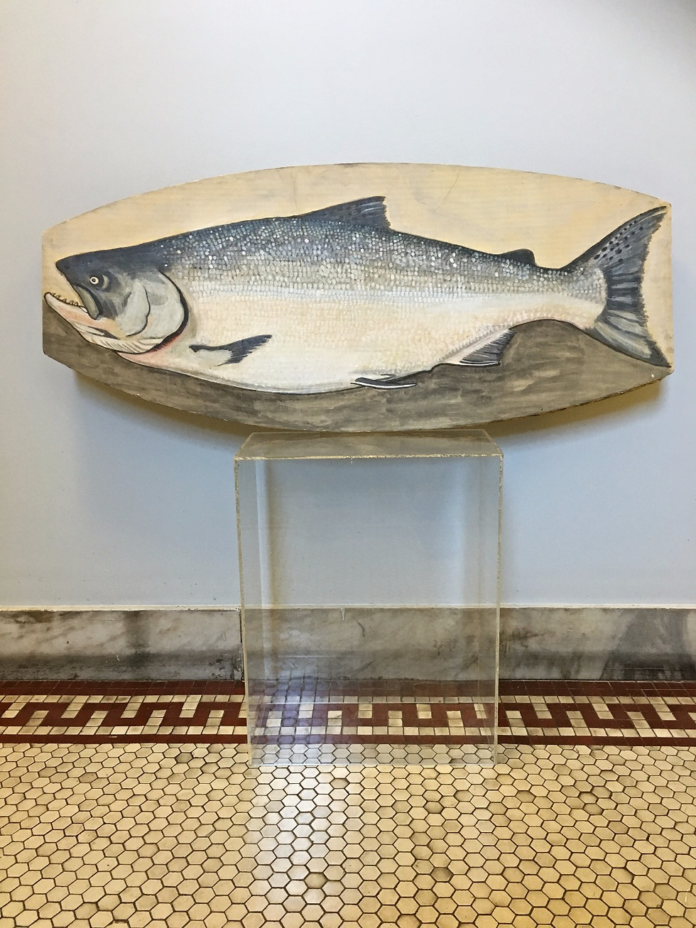 Thumbnail: Max K Elias painting: Big Fish aka Big Salmon