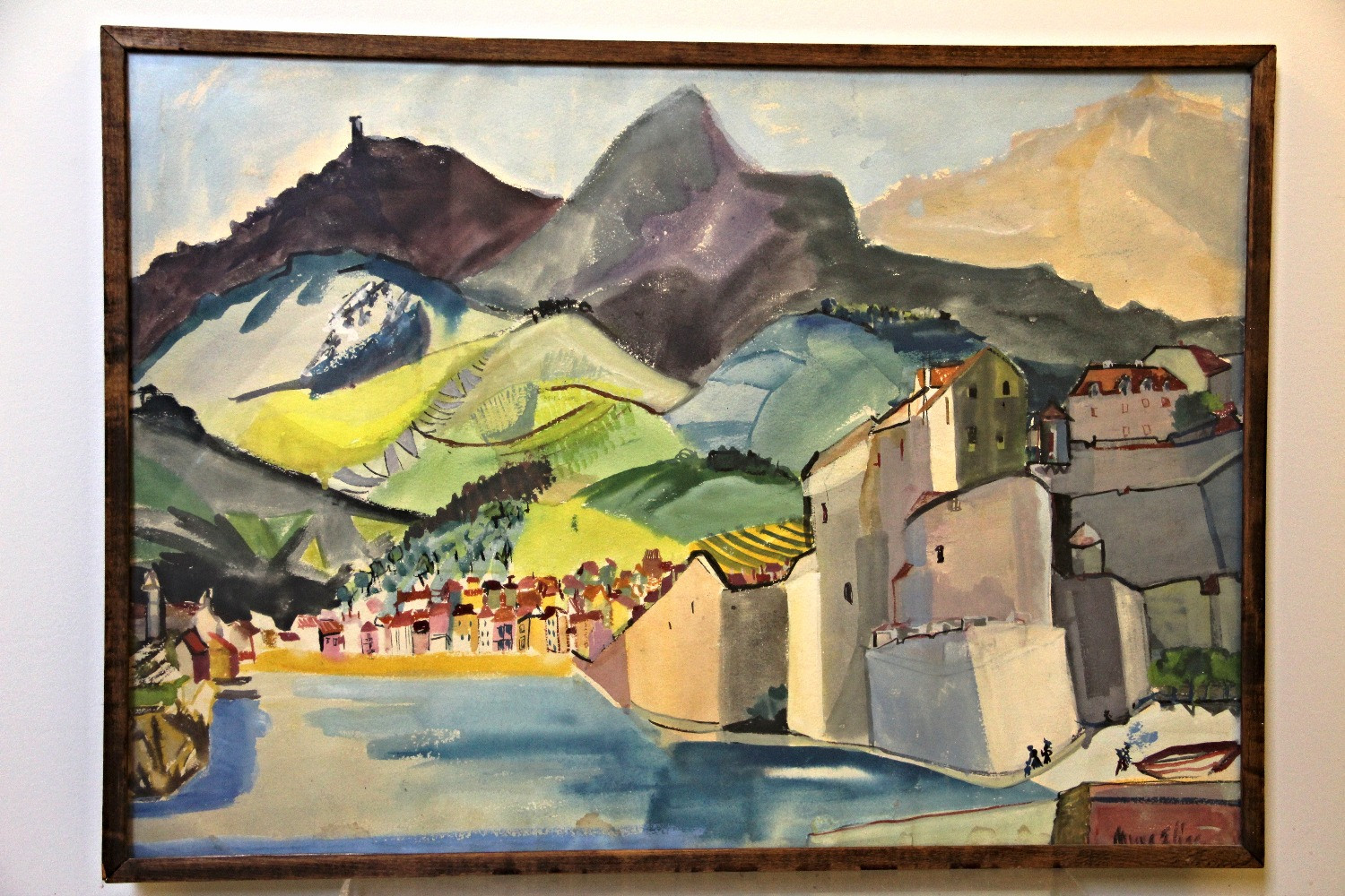 Myra Elias painting: Harbor in Collioure France