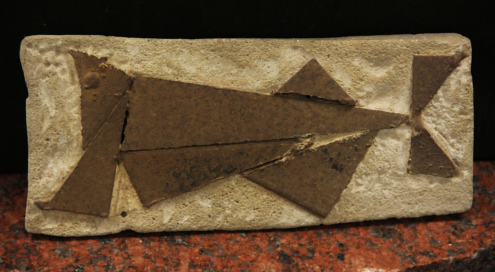 Thumbnail: Max K Elias sculpture: Big Mouthed Fossil Fish
