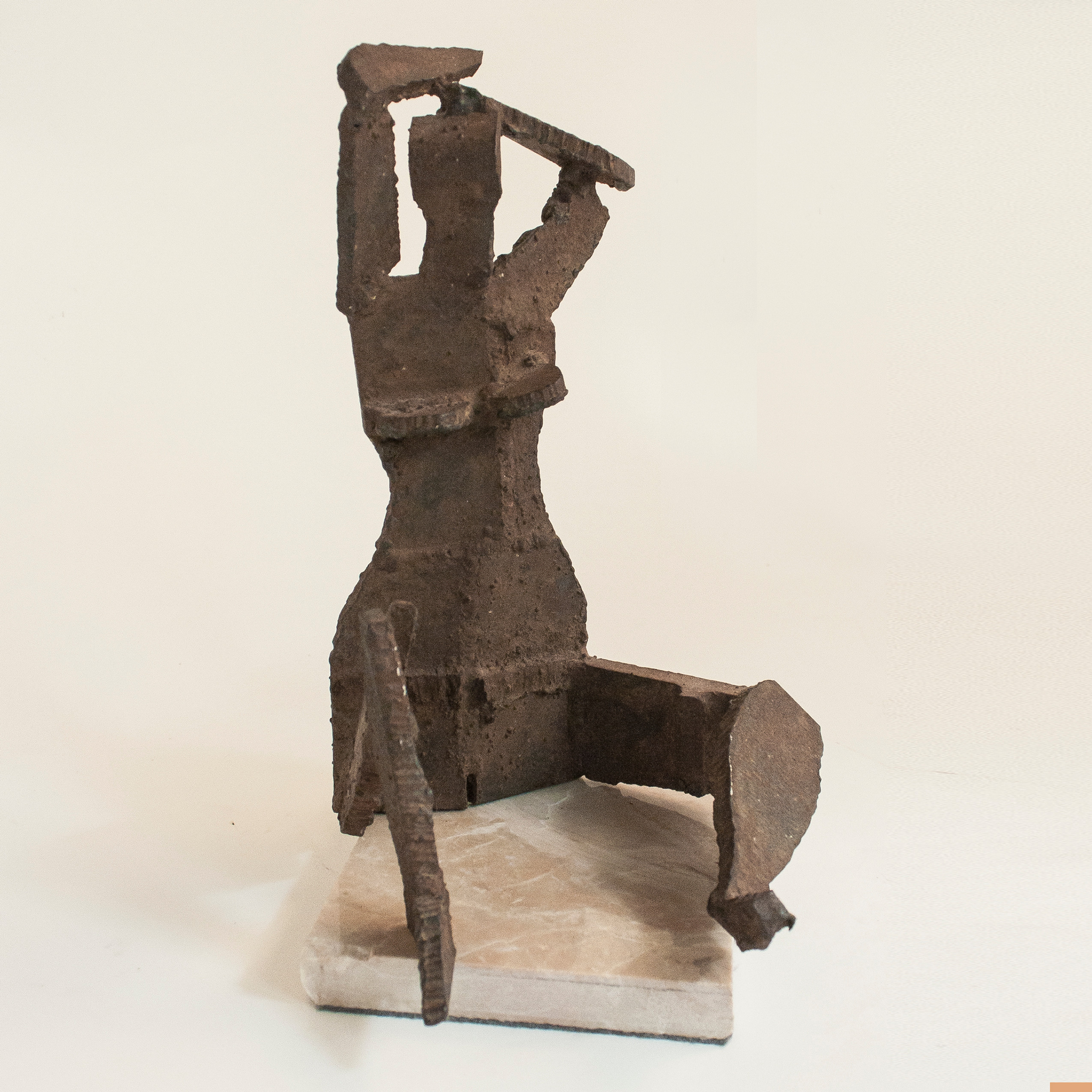 Max K Elias sculpture: Nude Combing Hair