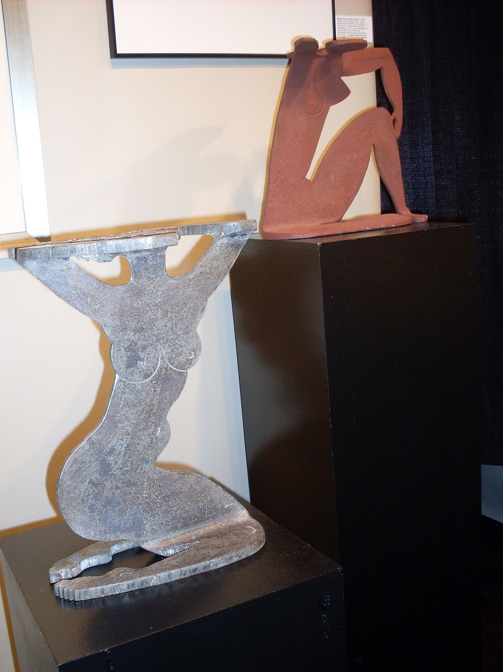 Thumbnail: Max K Elias sculpture: Female I-beam Nude with Flat Pony Tail