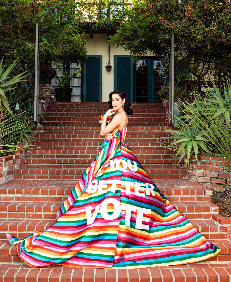 Dita Von Teese Vogue the Vote