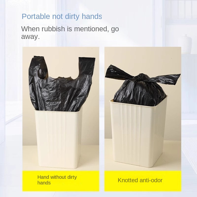 Thumbnail: 50 Extra Thick Vest Garbage Bags Portable PE Plastic Bags From Zhejiang for Kitc