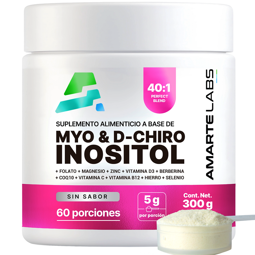 Inositol Myo + D-Chiro 40:1 con Folato y Vitamina D3 – 300g