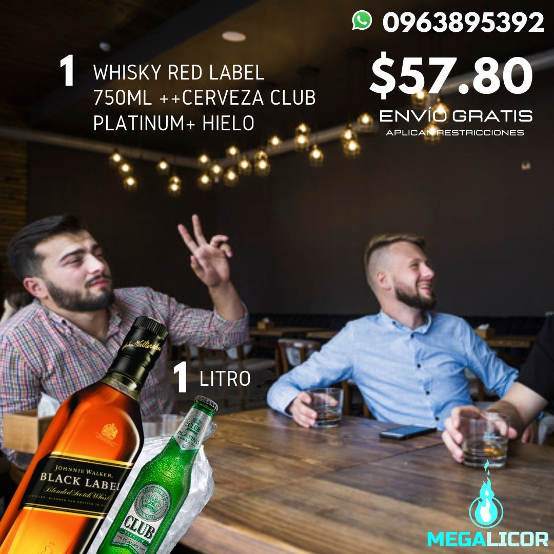 WHISKY Black Label 1 LITRO 