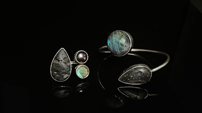Tearing Up ring, Wrap me Up cuff bracelet