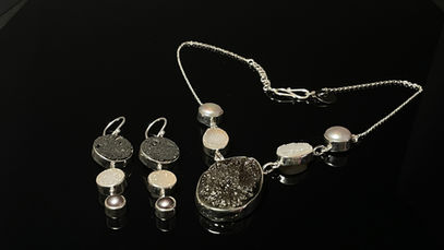 Triple Drop earring, Grace necklace