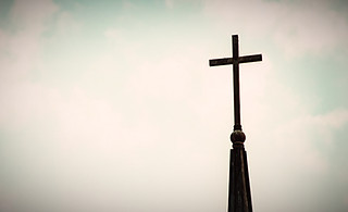 Cross at Open Bible Baptist Church building, Valdosta, GA