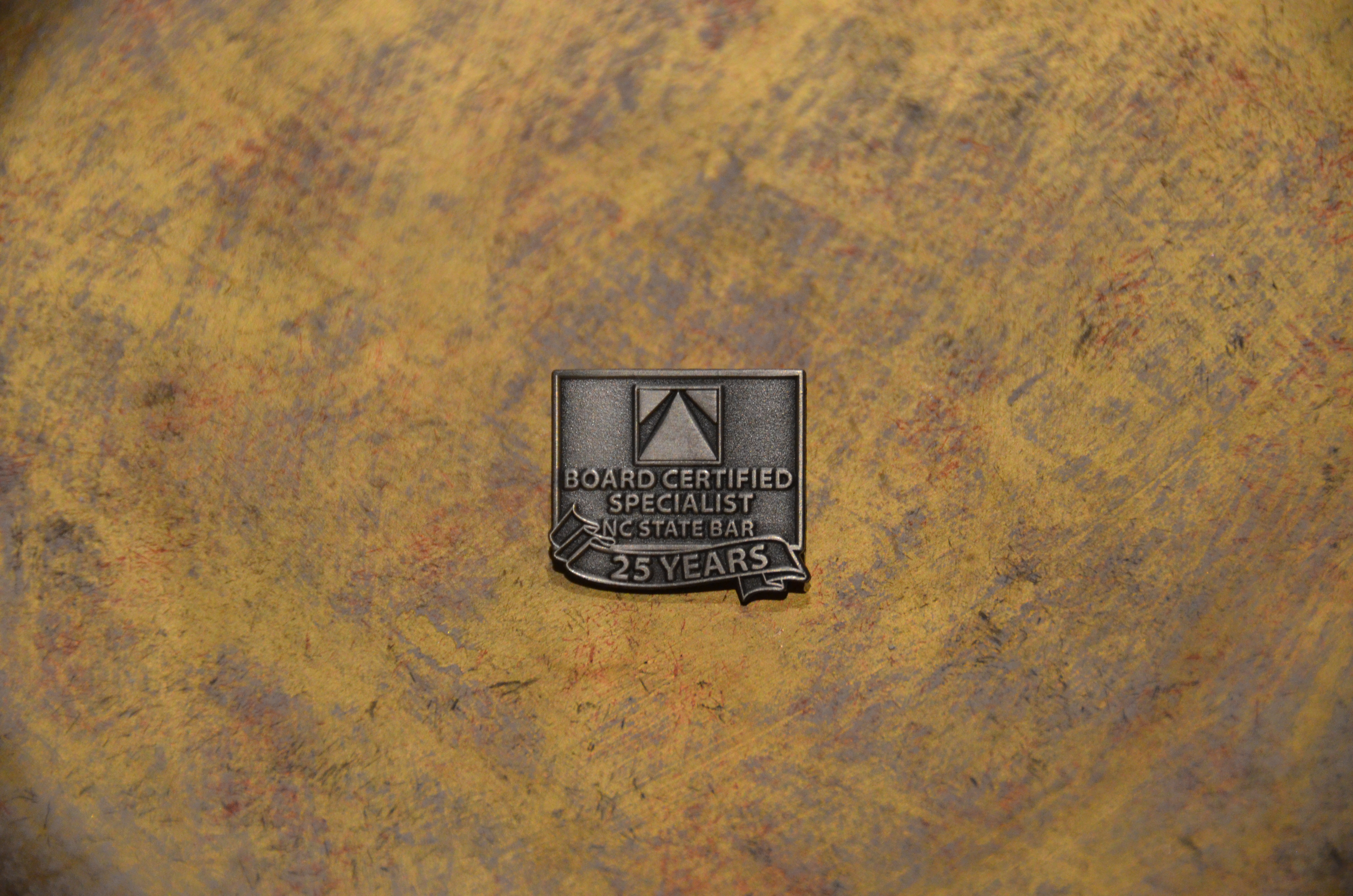 25 Year Family Law Specialist Certification