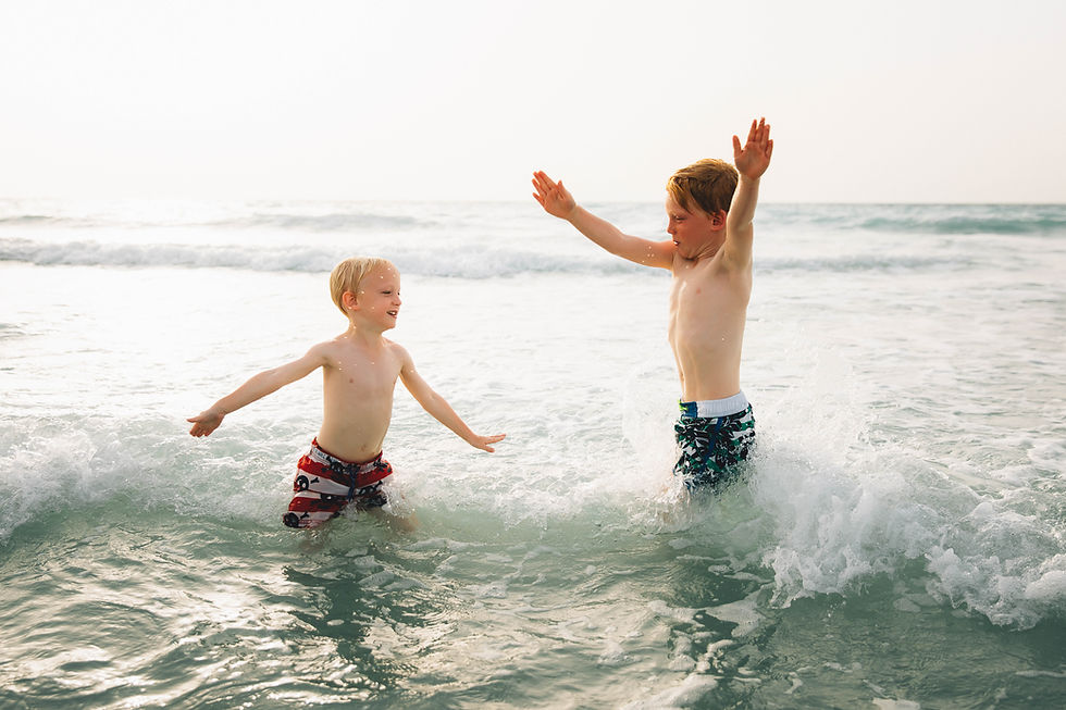 Karen Holden Photography - Abu Dhabi Family Photographer - Boys Playing Aeroplanes