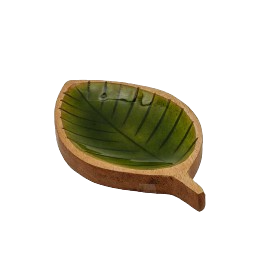 Fuente hoja redonda