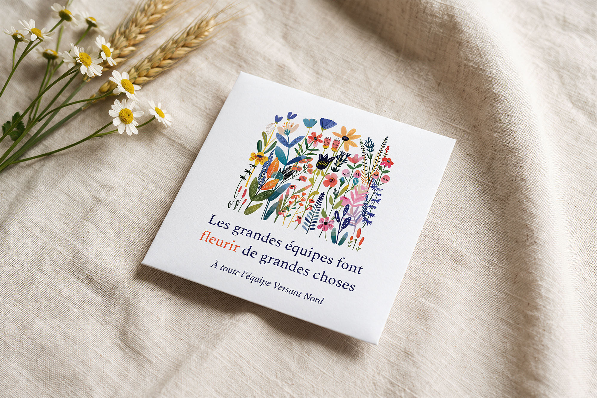 Sachet de graines cadeau corporatif personnalisé Foison à la prairie fleurie