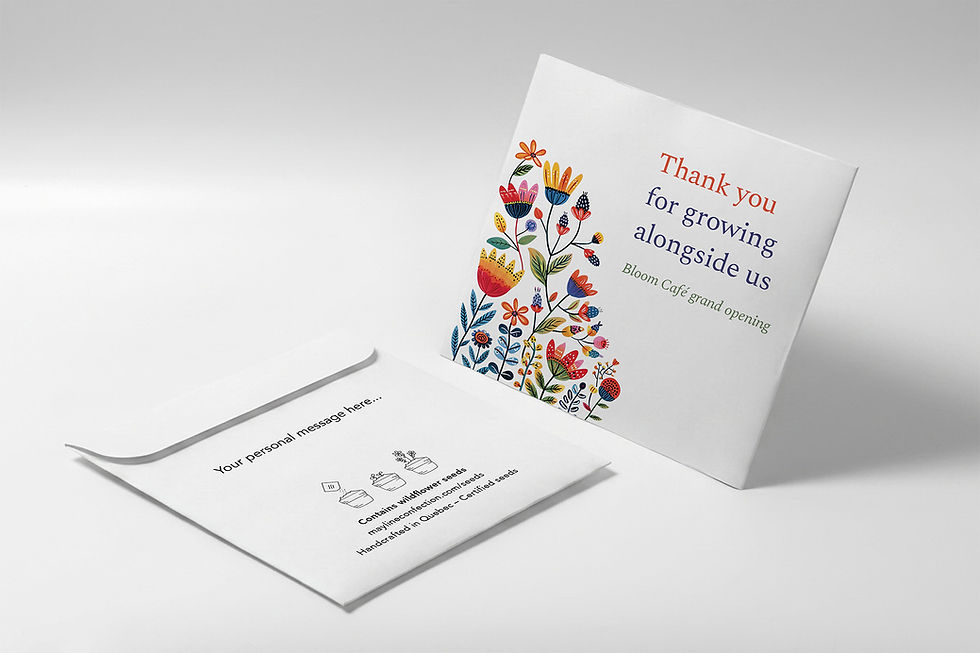 Fiesta – custom seed packet for business, sow-and-grow, handmade in Quebec