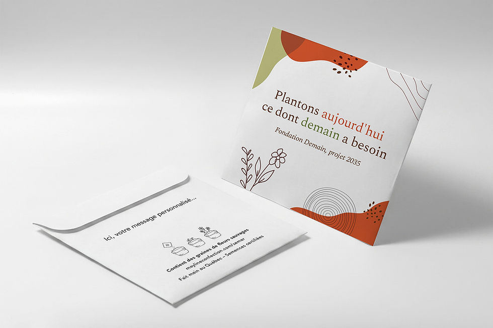 Épices – sachet de graines entreprise personnalisé à semer, fait main au Québec