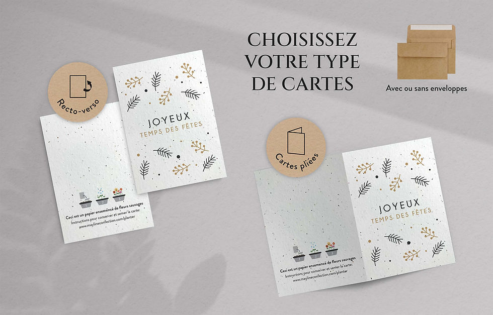 Thumbnail: Cartes de Noël à semer | Cartes de Noël à planter