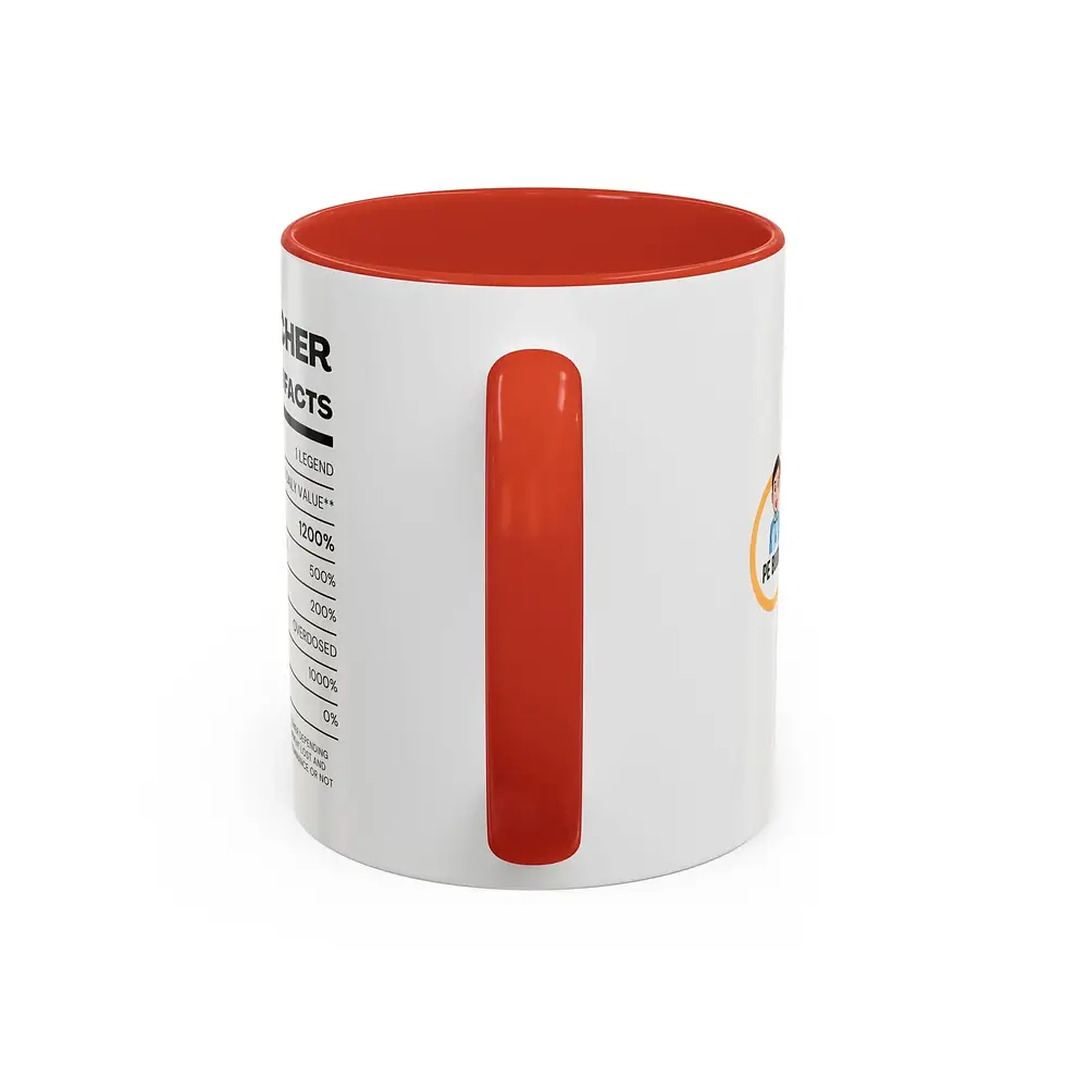 Thumbnail: PE Teacher Nutrition Facts Coffee Mug | Perfect PE Teacher Gift!
