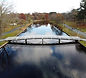 Aerial drone view of Salisbury city park bridge and lake Salisbury Maryland Fall 2020.jpg