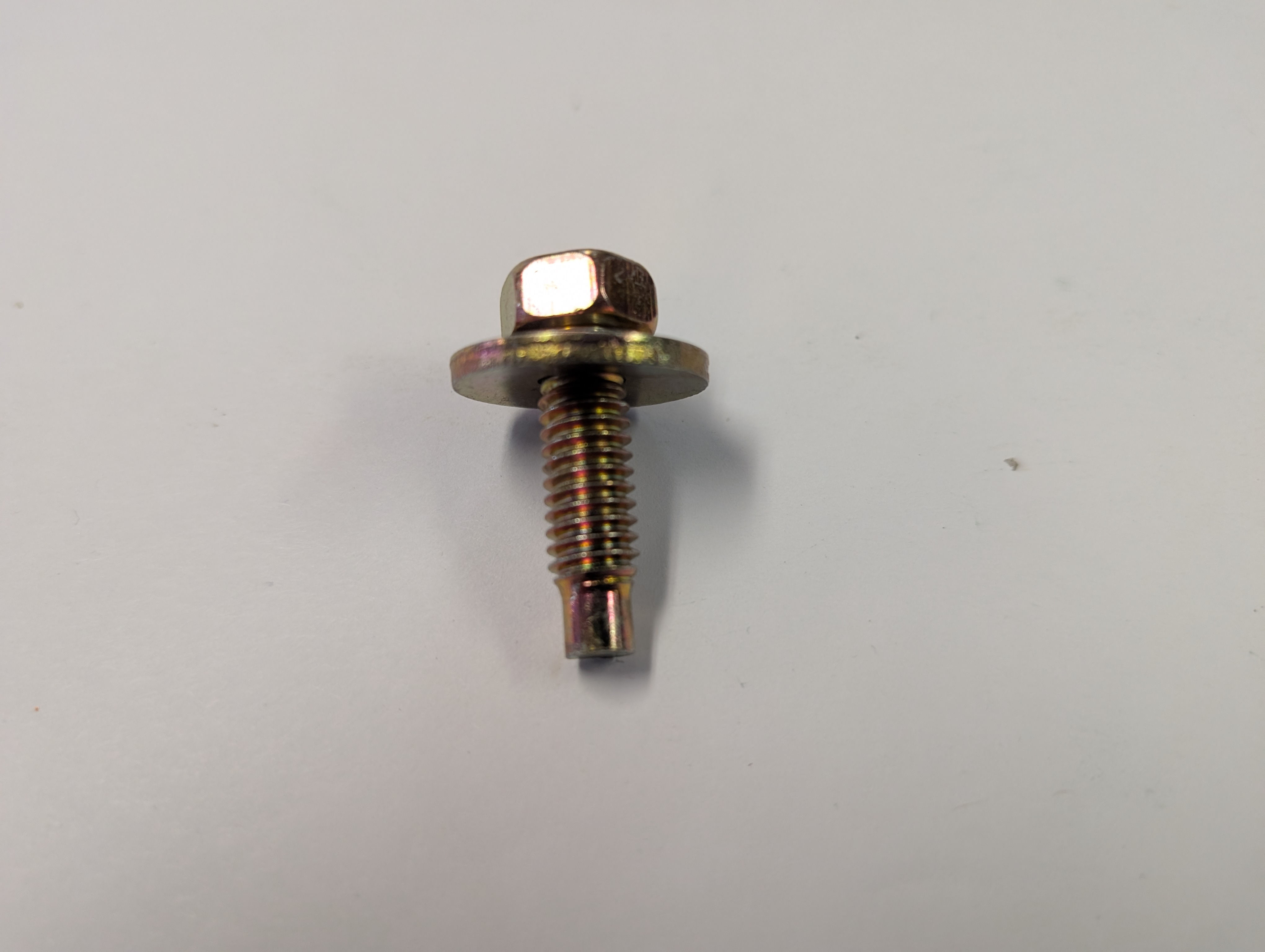 Body Bolt 5/16"X18X 1 1/16" Hex With 7/8" Loose Washer DogPoint