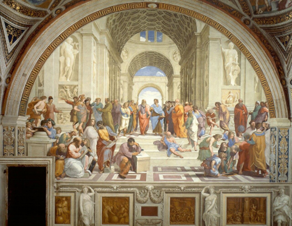 Raffaello Sanzio, La Scuola di Atene, 1509-1511 circa, Musei Vaticani, Roma