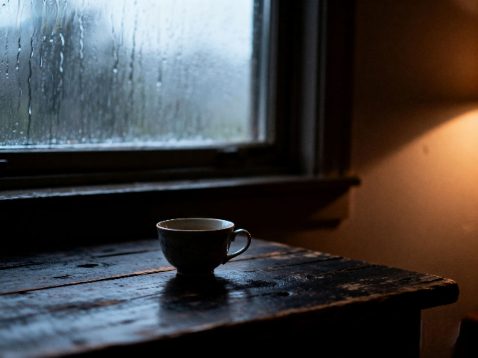 Eye-level view of a child painting on a canvas