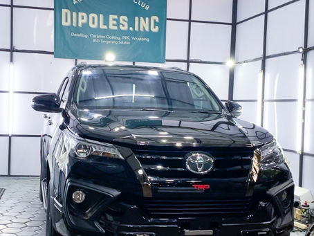 Salon Poles Detailing Mobil Fortuner di BSD Tangerang Selatan Tangsel