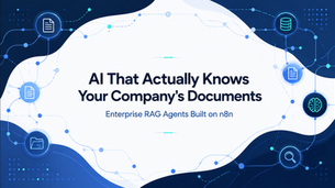 Enterprise RAG agents built on n8n connect AI directly to your organization's real knowledge — turning scattered documents into grounded, trustworthy answers.