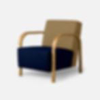 ARCH Lounge Chair in Vidar from Kvadrat