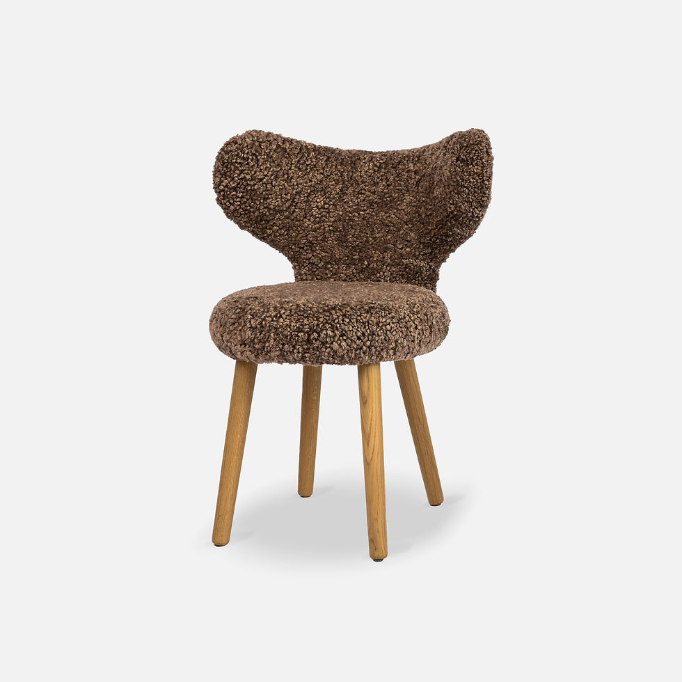 WNG dining chair in sheepskin