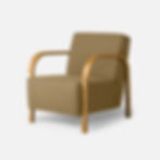 ARCH Lounge Chair in Vidar from Kvadrat