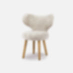 WNG dining chair in sheepskin