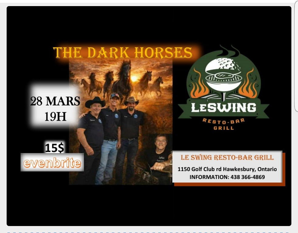Soirée au rythme The Dark Horses