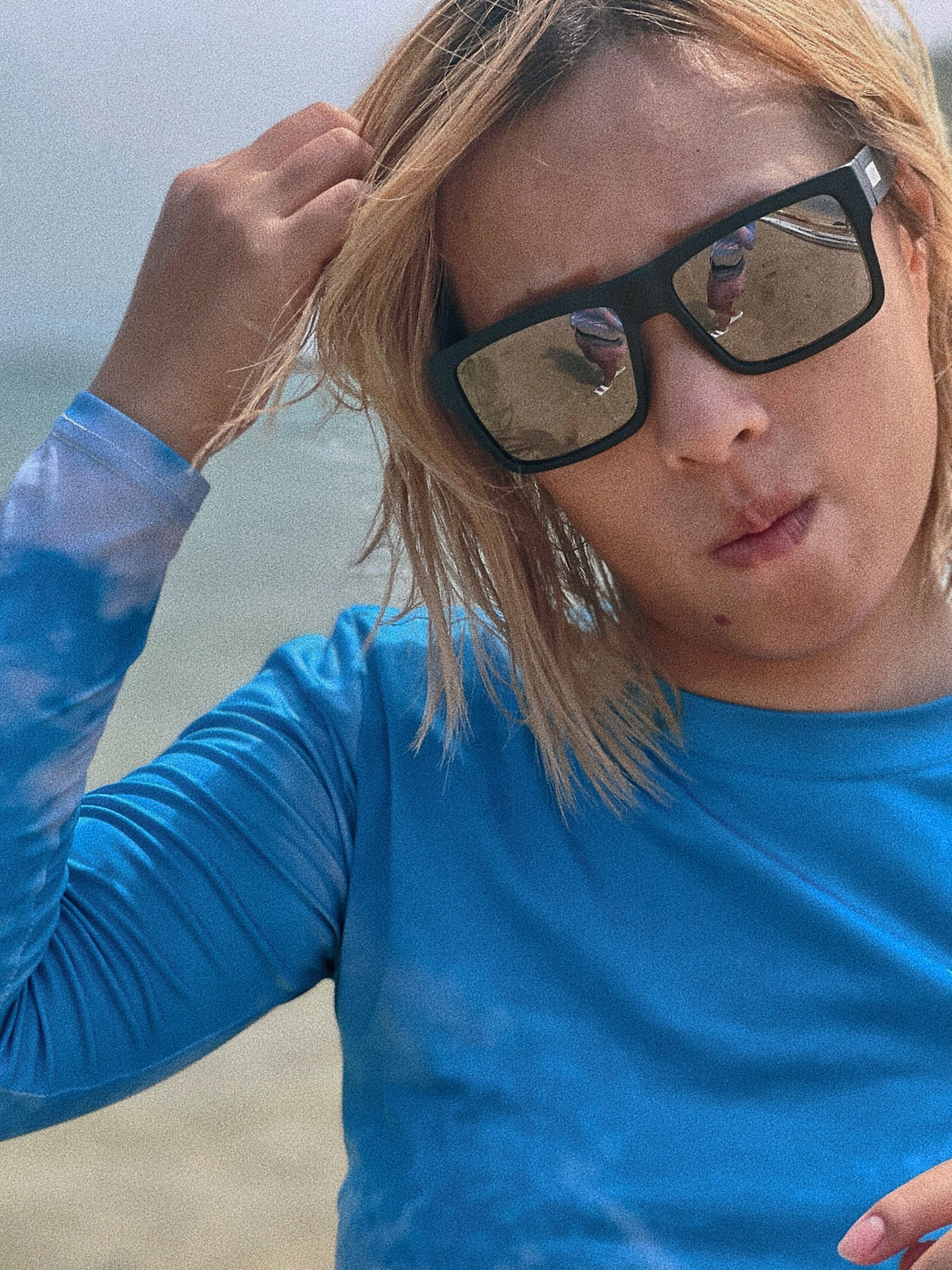 浮水太陽眼鏡 銀灰色