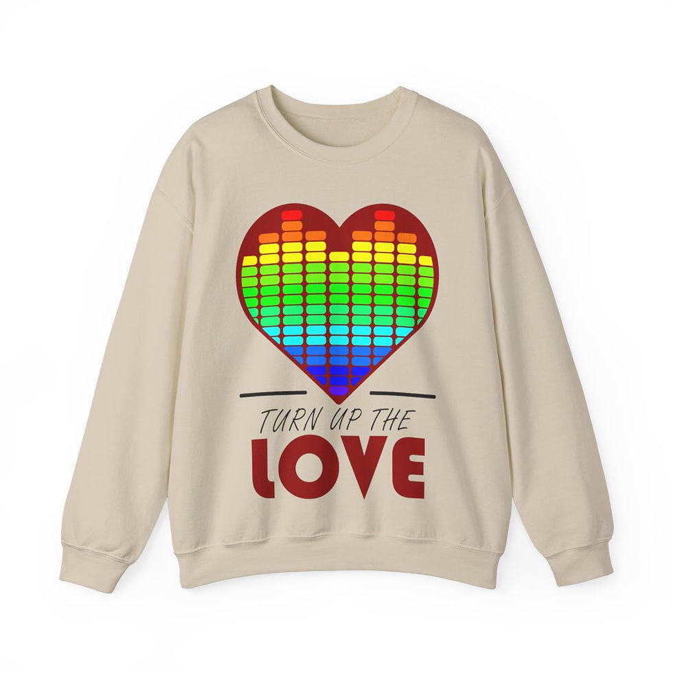 Thumbnail: Turn Up The Love - Unisex Heavy Blend™ Crewneck Sweatshirt