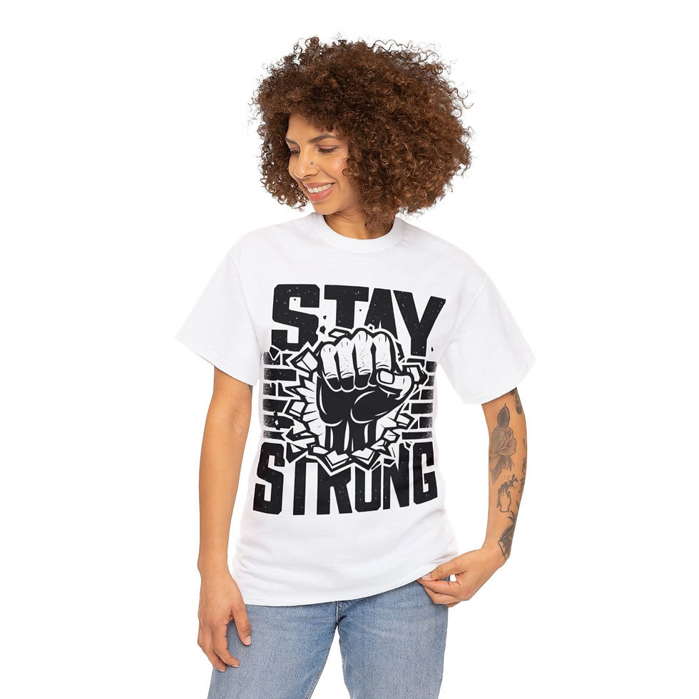 Thumbnail: Stay Strong - Unisex Heavy Cotton Graphic Tee