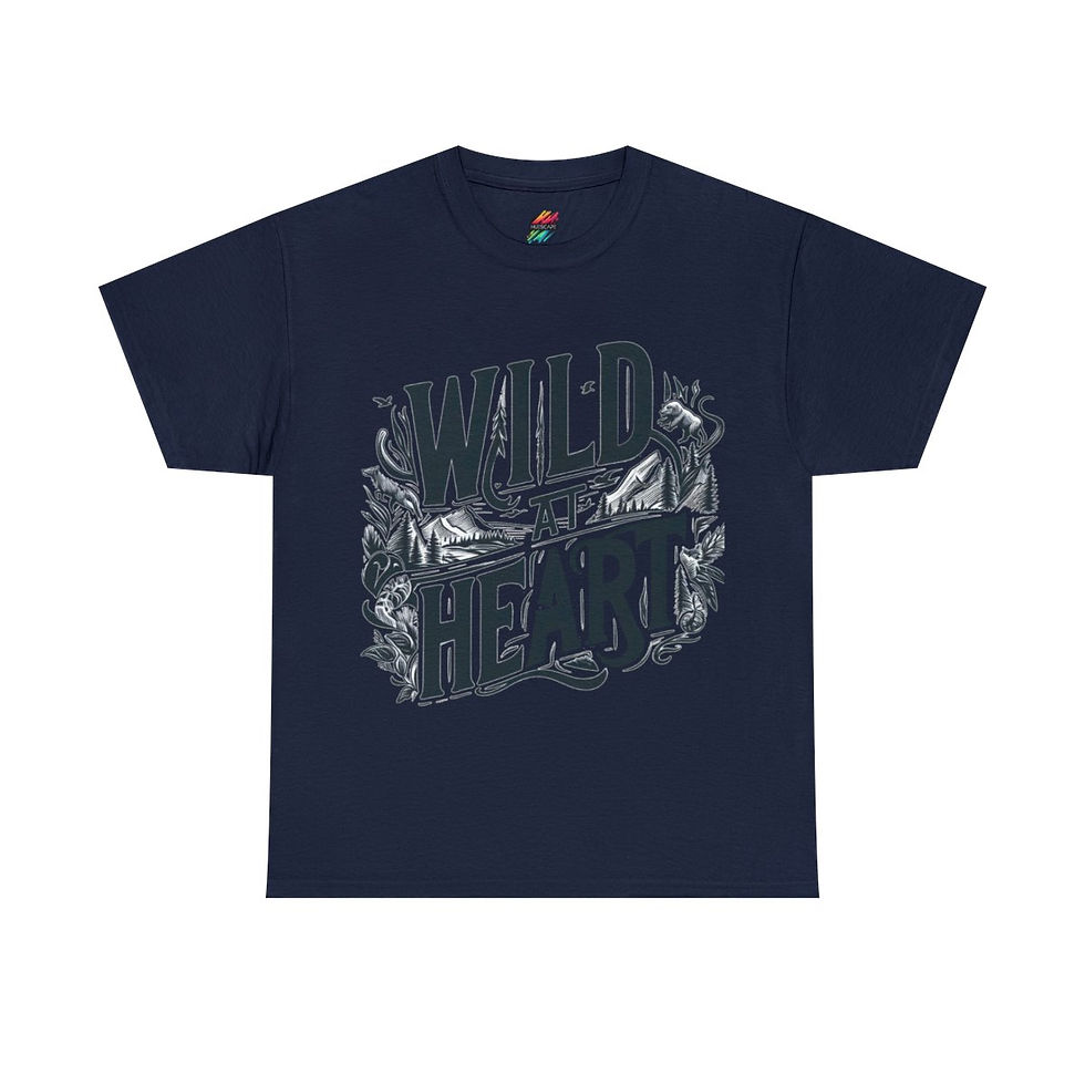 Thumbnail: Wild At Heart - Unisex Heavy Cotton Graphic Tee