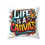 Thumbnail: Life is a Canvas - Spun Polyester Square Pillow