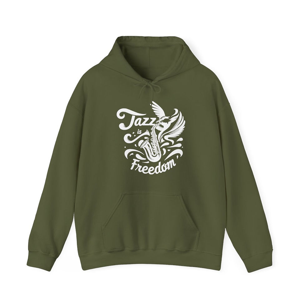 Thumbnail: Jazz Is Freedom - Unisex Heavy Blend™ Hooded Sweatshirt