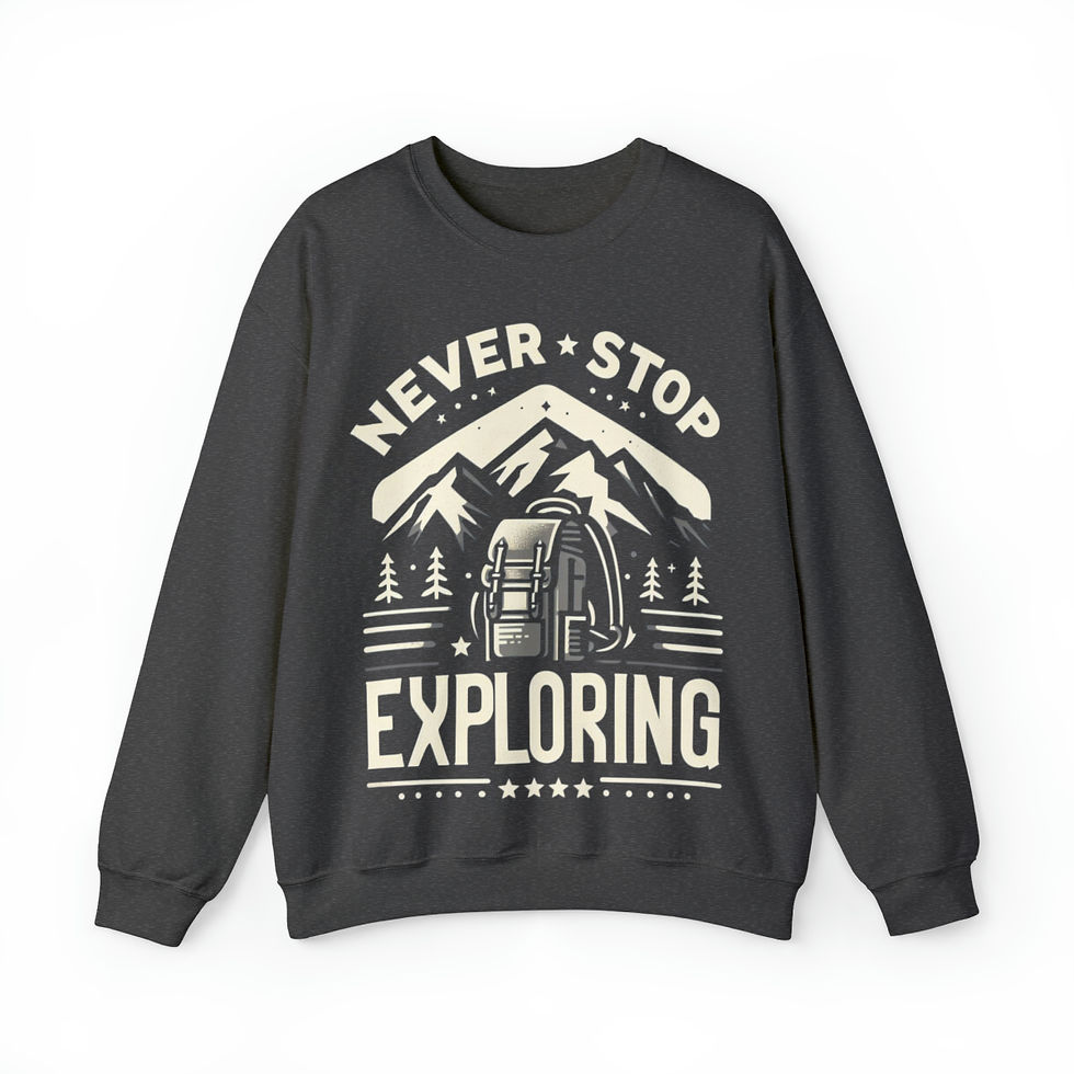 Thumbnail: Never Stop Exploring - Unisex Heavy Blend™ Crewneck Sweatshirt