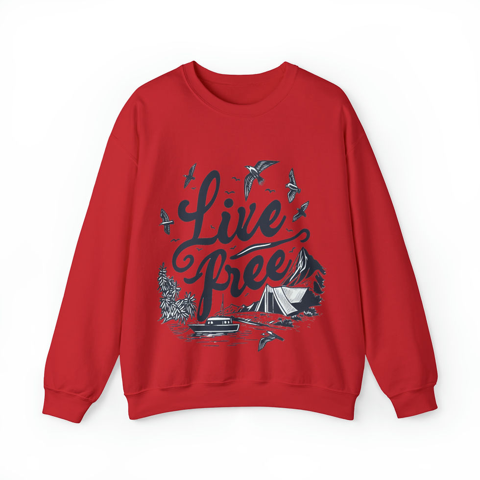 Thumbnail: Live Free - Unisex Heavy Blend™ Crewneck Sweatshirt