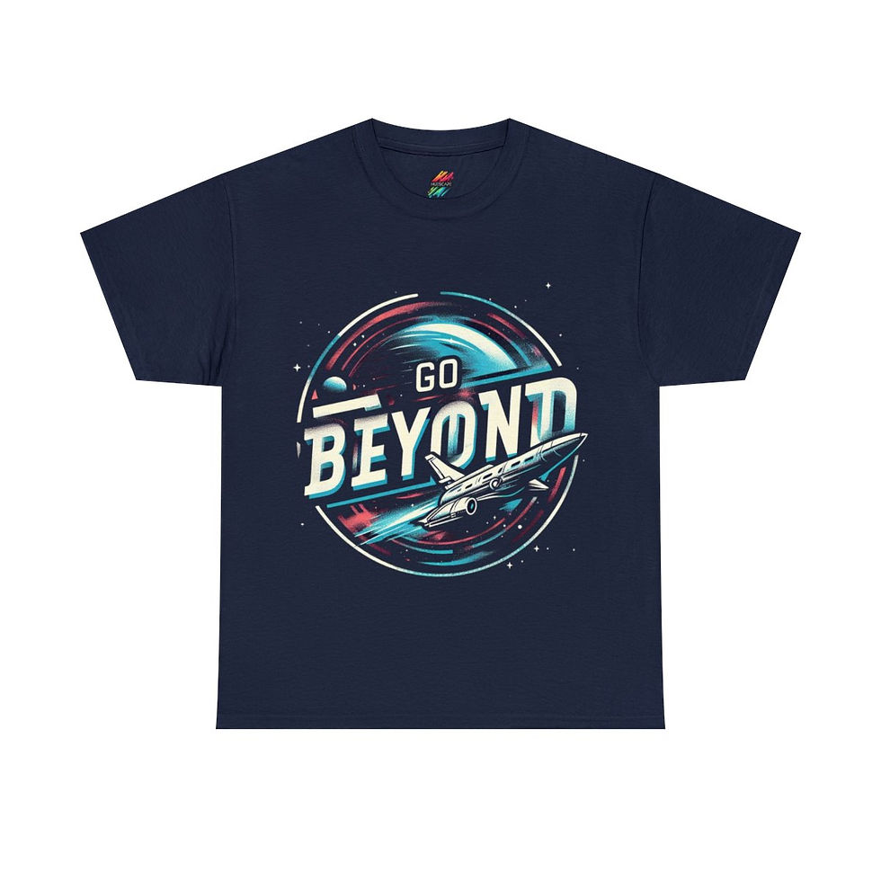Thumbnail: Go Beyond - Unisex Heavy Cotton Graphic Tee