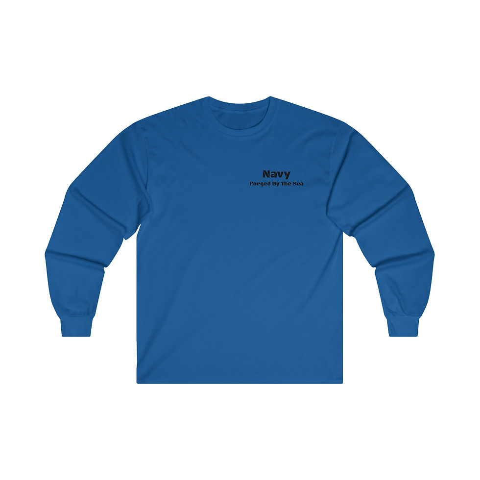 Thumbnail: Navy Veteran: Motto - Ultra Cotton Long Sleeve Tee