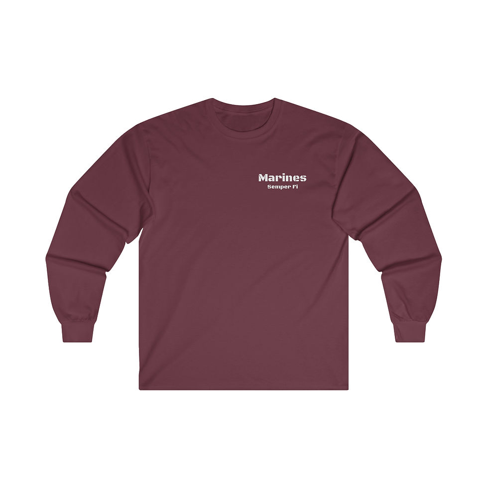Thumbnail: Marines Veteran: Motto - Ultra Cotton Long Sleeve Tee