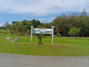 Evergreen Hills Kanchanaburi golf course entrance sign