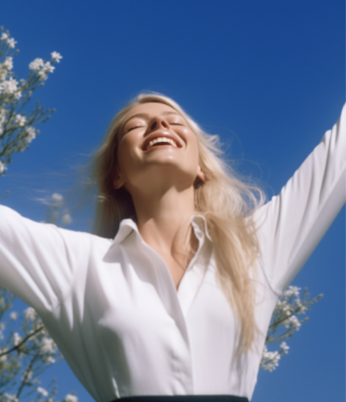 Winning Scandinavian business woman