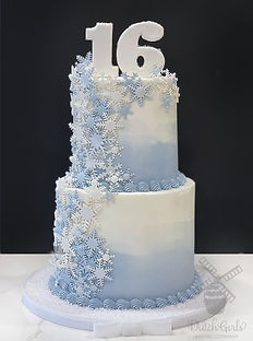 snowflake cake