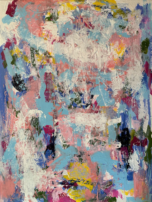 Acrylic on canvas 30"W x 40"H