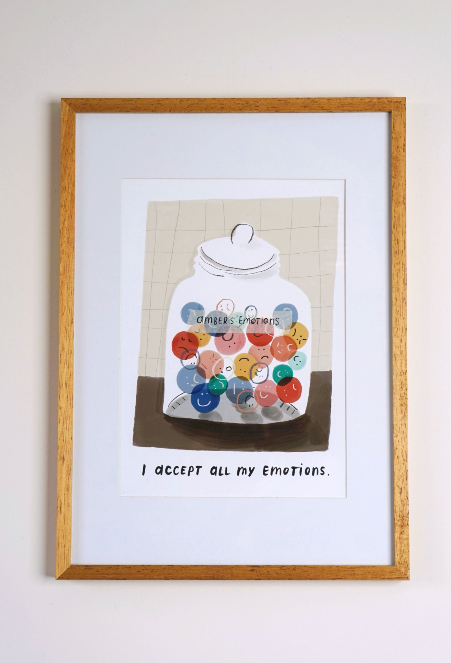 Emotion Jar – with handwritten Personalised Name