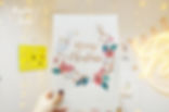 水彩工作坊Floral Wreath with Gold Calligraphy Workshop